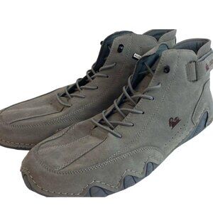Ldeck Explorer Men's High Top Gray Suede Casual Sneakers‎ Size 47 (12.5) NEW